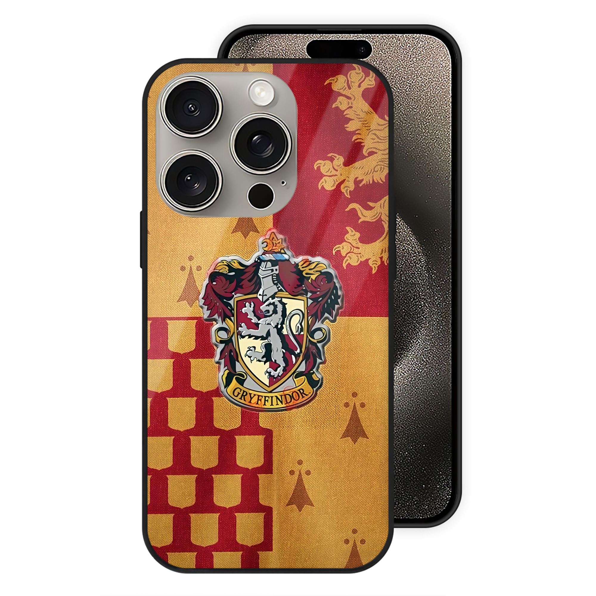 （画像用） Harry Potter ハリー・ポッターシリーズ 【iPhone15Pro対応】スマホケース 耐衝撃＆黄変防止 背面ガラス