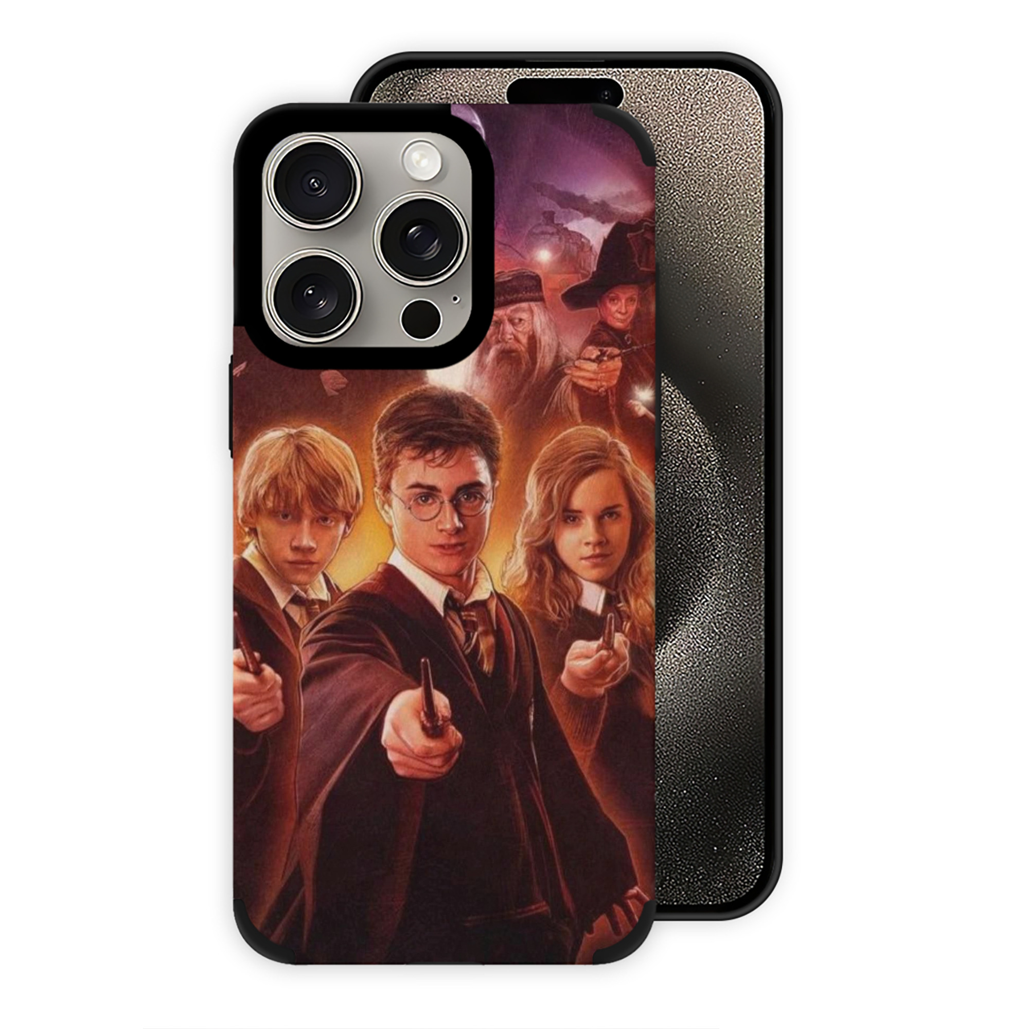 （画像用） Harry Potter ハリー・ポッターシリーズ 【iPhone15ProMax対応】 PUレザー スマホケース 耐衝撃＆黄変防止
