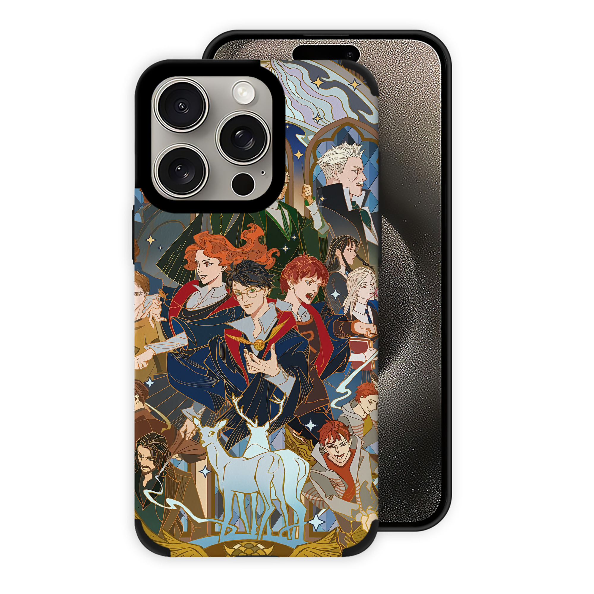 （画像用） Harry Potter ハリー・ポッターシリーズ 【iPhone15ProMax対応】 PUレザー スマホケース 耐衝撃＆黄変防止