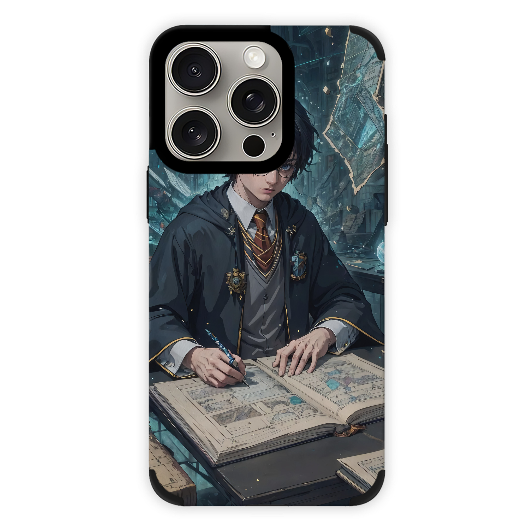 （画像用） Harry Potter ハリー・ポッターシリーズ 【iPhone15ProMax対応】 PUレザー スマホケース 耐衝撃＆黄変防止