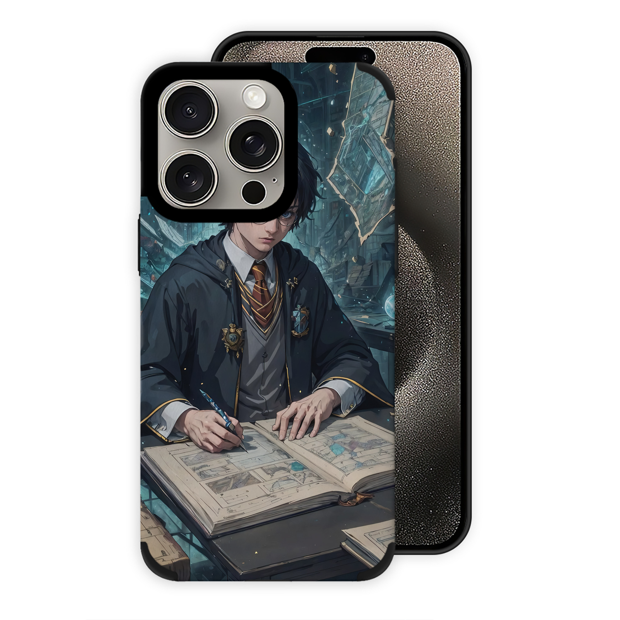 （画像用） Harry Potter ハリー・ポッターシリーズ 【iPhone15ProMax対応】 PUレザー スマホケース 耐衝撃＆黄変防止