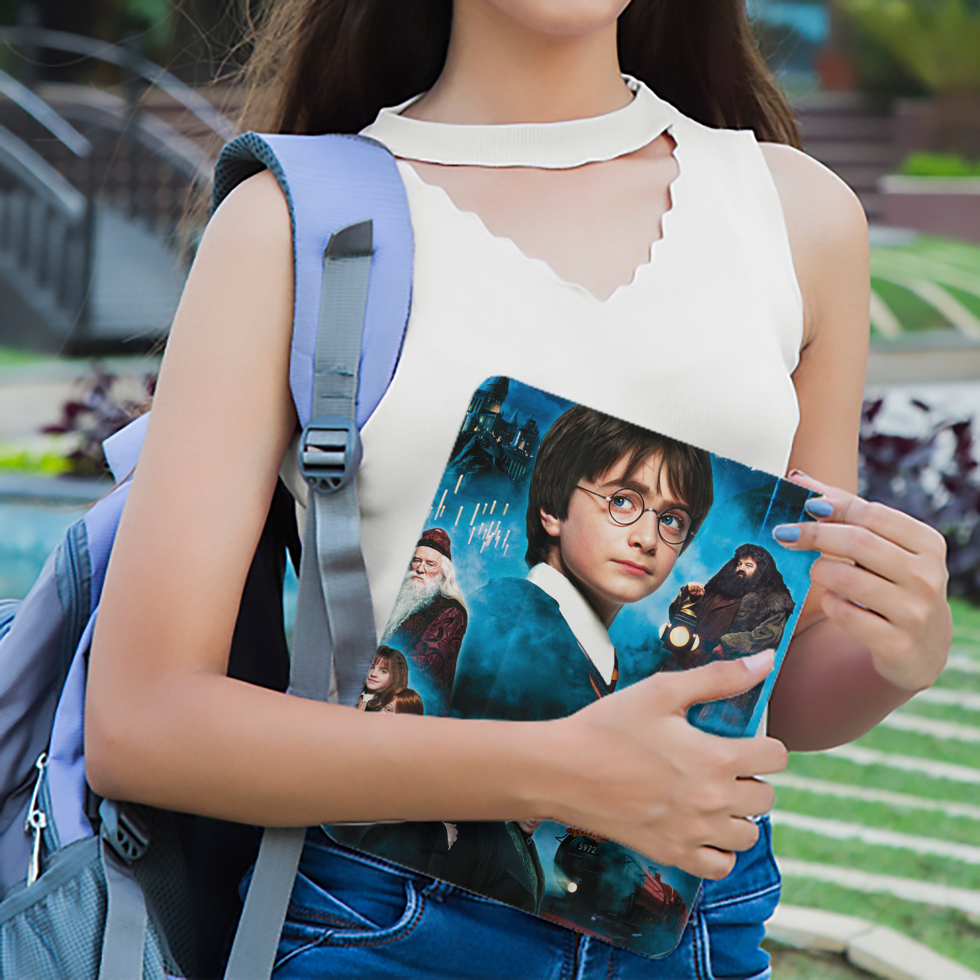 Harry Potter ハリー・ポッターシリーズ IPad ケース ペン収納付き 三つ折りスタンド PUレザー×シリコン 対応機種9.5/10.5/10.9インチ