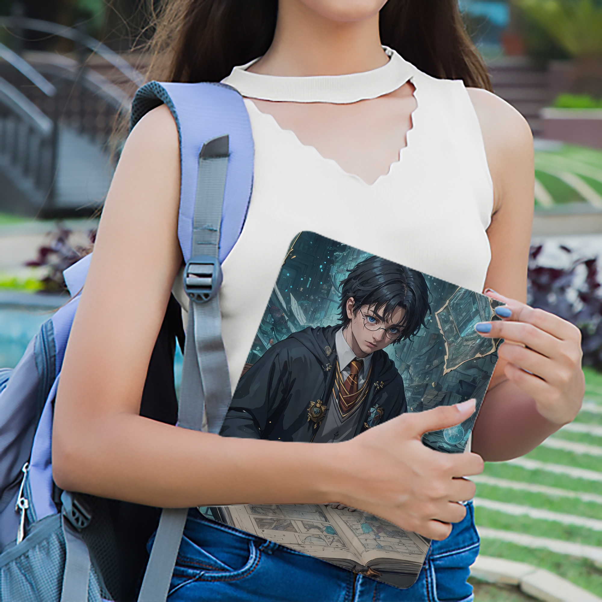 Harry Potter ハリー・ポッターシリーズ IPad ケース ペン収納付き 三つ折りスタンド PUレザー×シリコン 対応機種9.5/10.5/10.9インチ