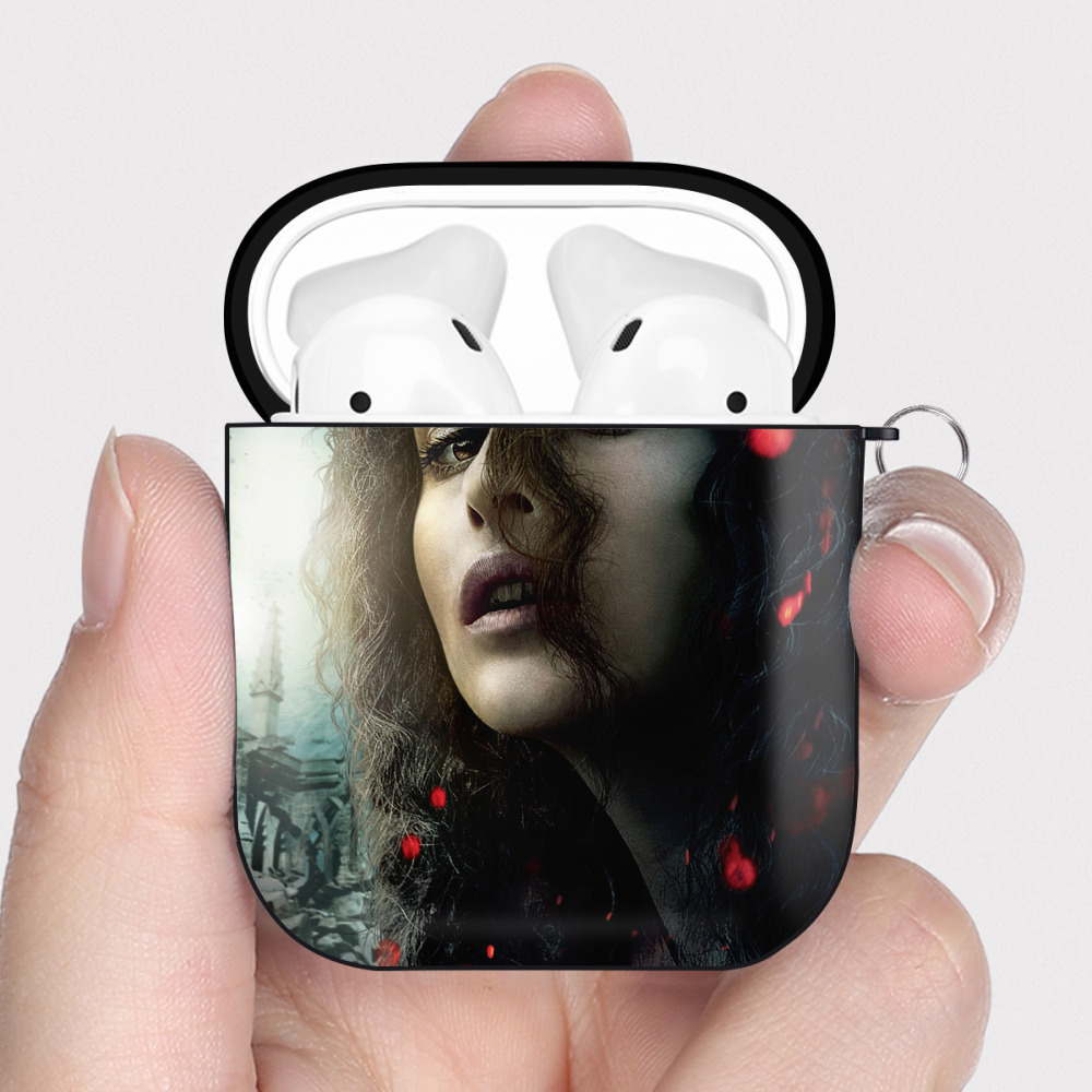 （画像用） Harry Potter ハリー・ポッターシリーズ AirPods 第2世代保護ケース ハードシェル ブラック 耐衝撃・防指紋・カラビナ付き