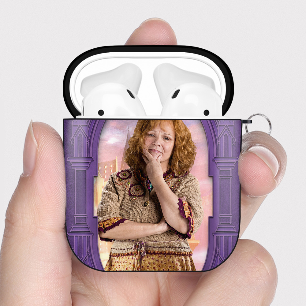 （画像用） Harry Potter ハリー・ポッターシリーズ AirPods 第2世代保護ケース ハードシェル ブラック 耐衝撃・防指紋・カラビナ付き