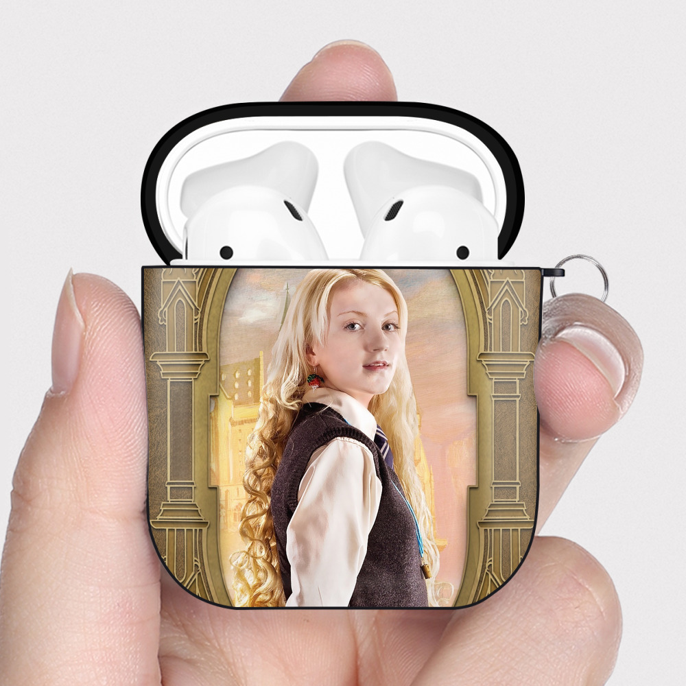 （画像用） Harry Potter ハリー・ポッターシリーズ AirPods 第2世代保護ケース ハードシェル ブラック 耐衝撃・防指紋・カラビナ付き