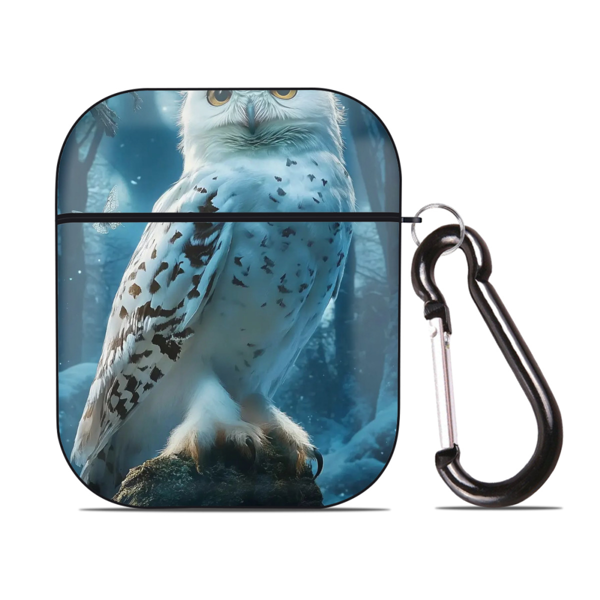 （画像用） Harry Potter ハリー・ポッターシリーズ AirPods 第2世代保護ケース ハードシェル ブラック 耐衝撃・防指紋・カラビナ付き