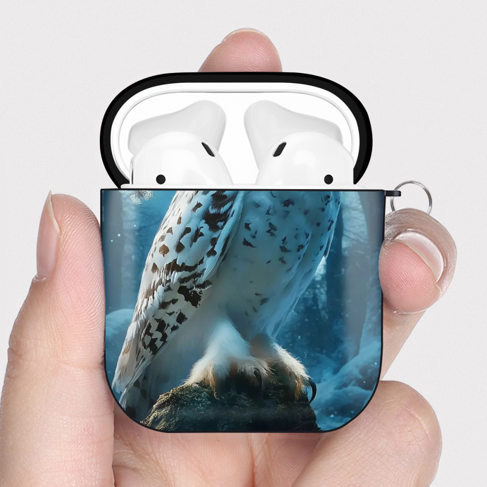 （画像用） Harry Potter ハリー・ポッターシリーズ AirPods 第2世代保護ケース ハードシェル ブラック 耐衝撃・防指紋・カラビナ付き