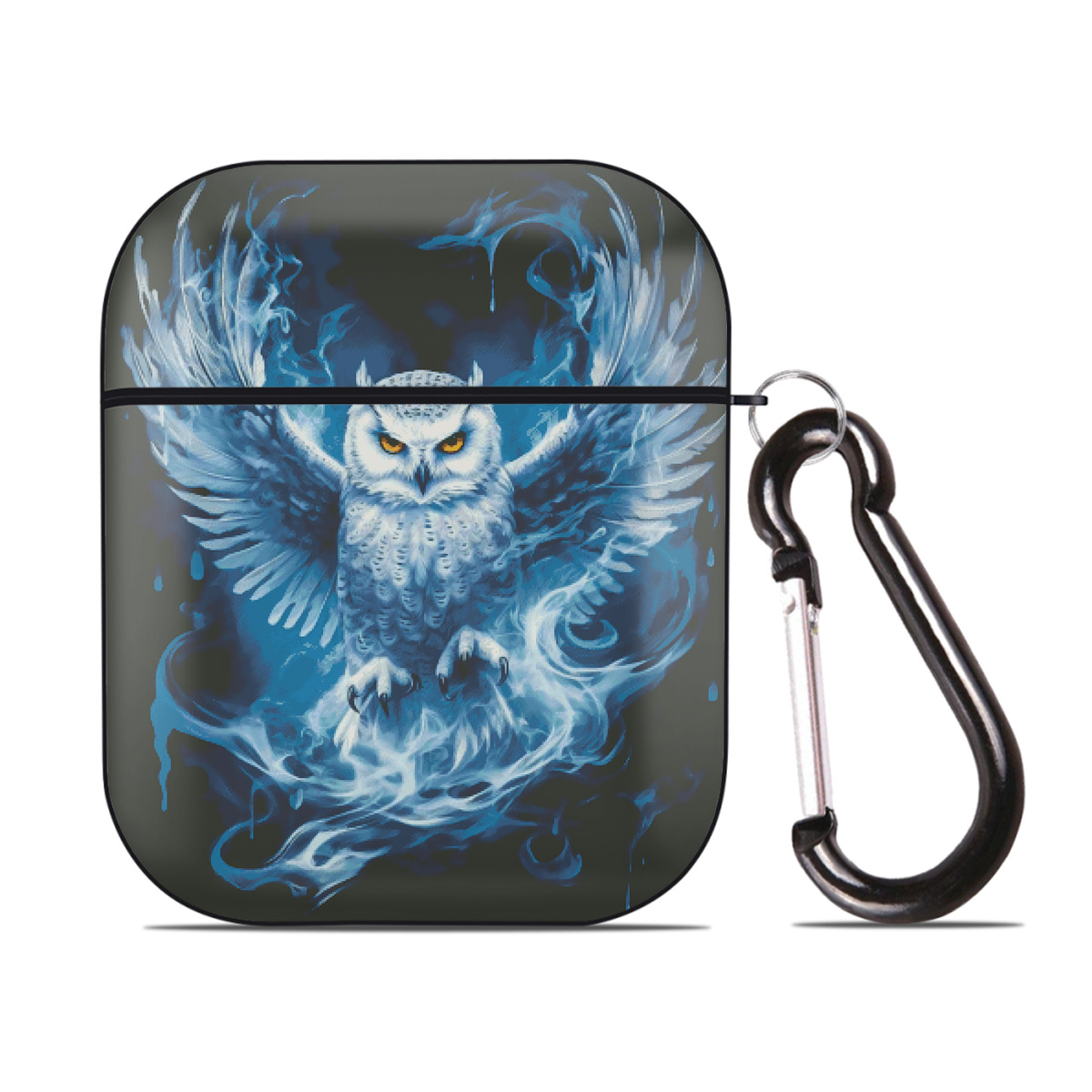 （画像用） Harry Potter ハリー・ポッターシリーズ AirPods 第2世代保護ケース ハードシェル ブラック 耐衝撃・防指紋・カラビナ付き