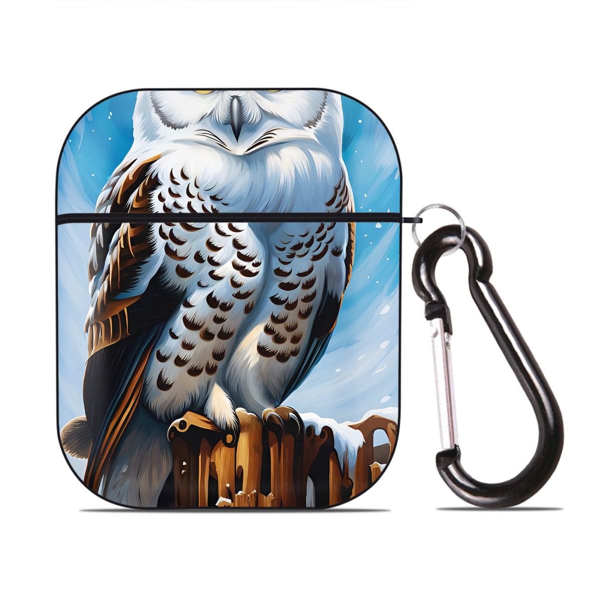 （画像用） Harry Potter ハリー・ポッターシリーズ AirPods 第2世代保護ケース ハードシェル ブラック 耐衝撃・防指紋・カラビナ付き
