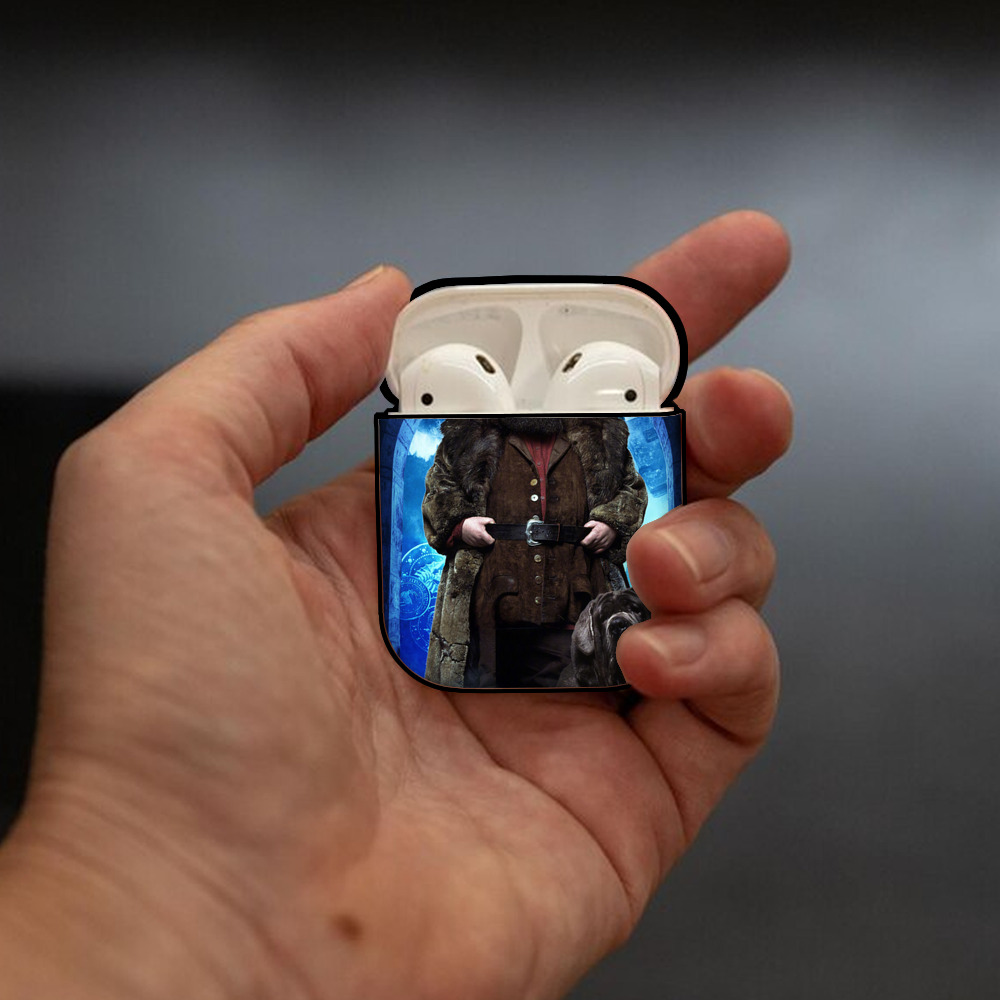 Harry Potter ハリー・ポッターシリーズ AirPods 第2世代保護ケース ハードシェル ブラック 耐衝撃・防指紋・カラビナ付き