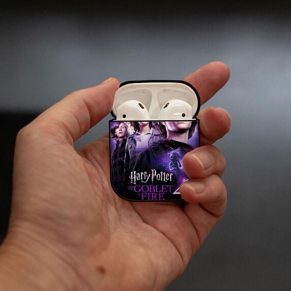 Harry Potter ハリー・ポッターシリーズ AirPods 第2世代保護ケース ハードシェル ブラック 耐衝撃・防指紋・カラビナ付き