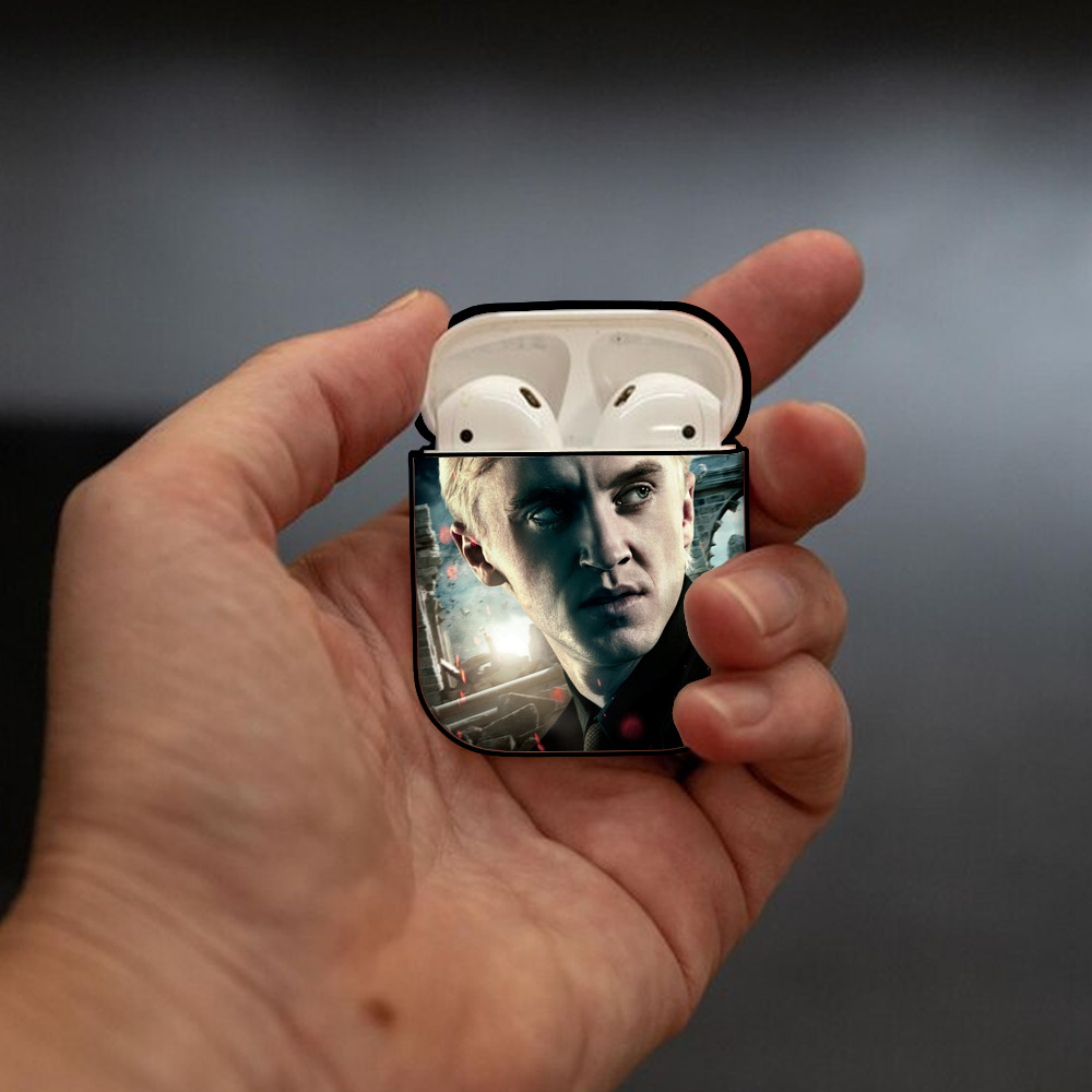 Harry Potter ハリー・ポッターシリーズ AirPods 第2世代保護ケース ハードシェル ブラック 耐衝撃・防指紋・カラビナ付き