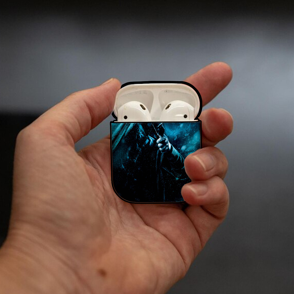 Harry Potter ハリー・ポッターシリーズ AirPods 第2世代保護ケース ハードシェル ブラック 耐衝撃・防指紋・カラビナ付き