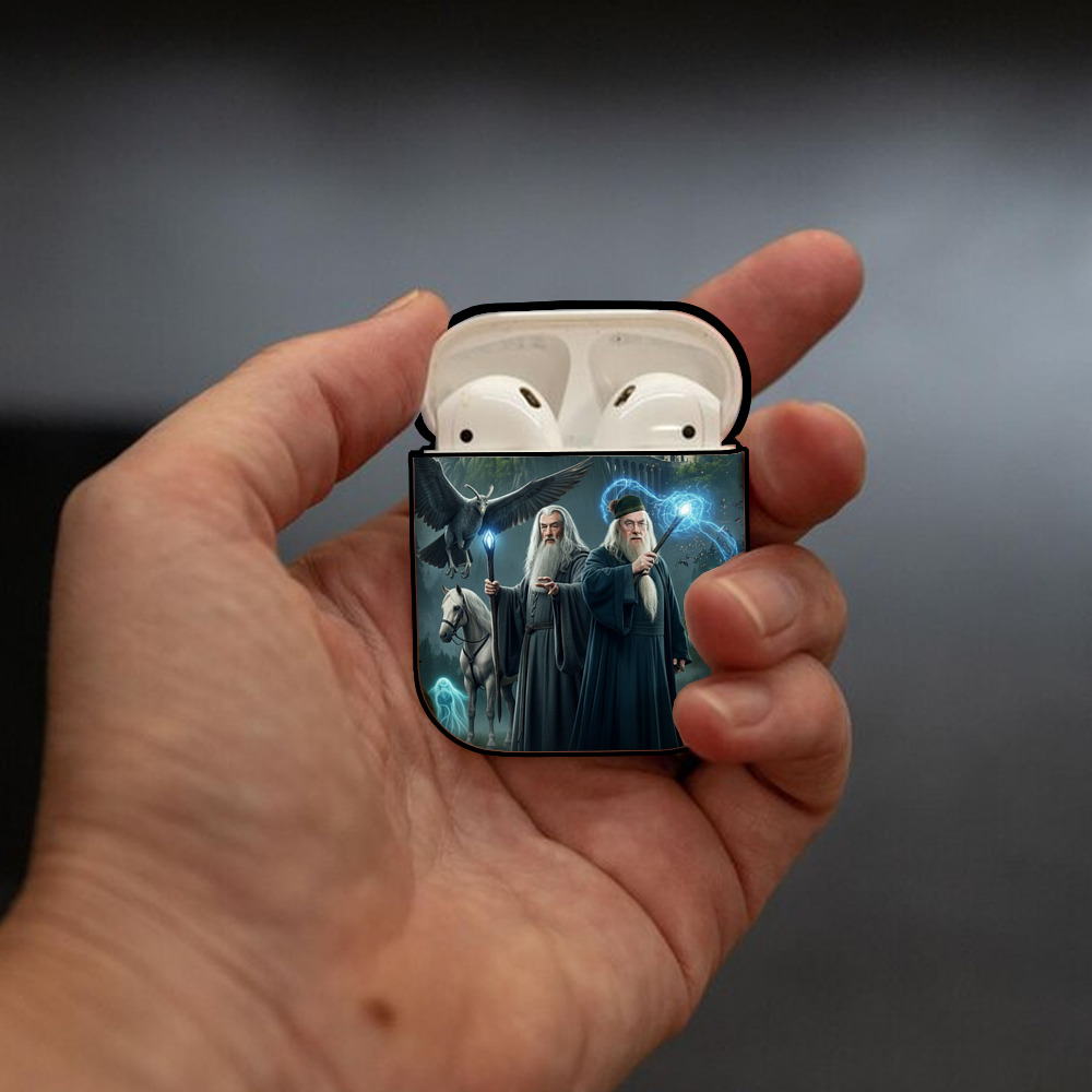 Harry Potter ハリー・ポッターシリーズ AirPods 第2世代保護ケース ハードシェル ブラック 耐衝撃・防指紋・カラビナ付き