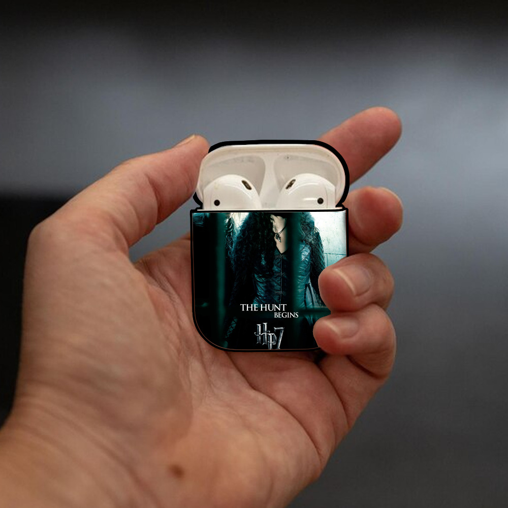 Harry Potter ハリー・ポッターシリーズ AirPods 第2世代保護ケース ハードシェル ブラック 耐衝撃・防指紋・カラビナ付き