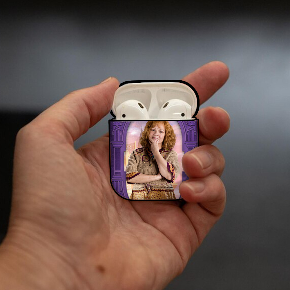 Harry Potter ハリー・ポッターシリーズ AirPods 第2世代保護ケース ハードシェル ブラック 耐衝撃・防指紋・カラビナ付き