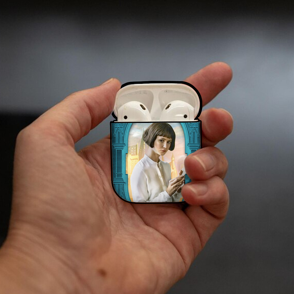 Harry Potter ハリー・ポッターシリーズ AirPods 第2世代保護ケース ハードシェル ブラック 耐衝撃・防指紋・カラビナ付き