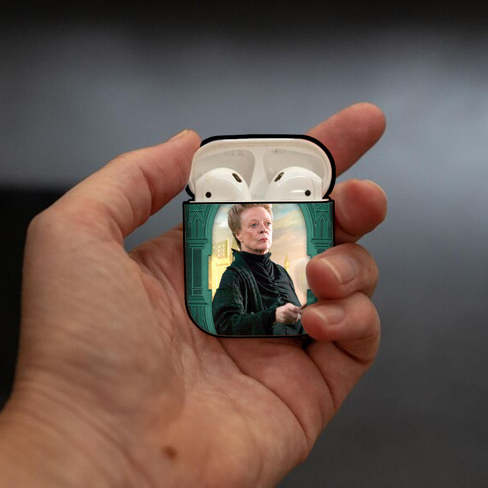 Harry Potter ハリー・ポッターシリーズ AirPods 第2世代保護ケース ハードシェル ブラック 耐衝撃・防指紋・カラビナ付き