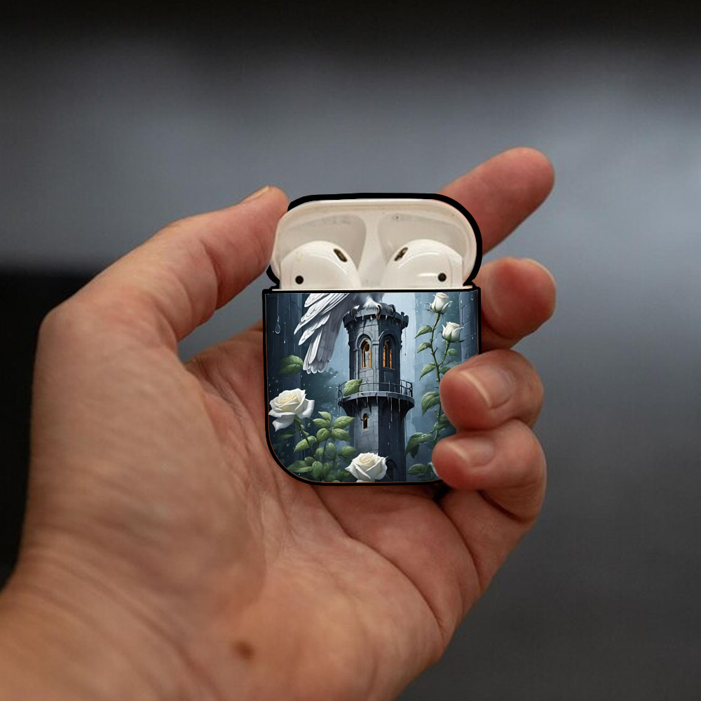 Harry Potter ハリー・ポッターシリーズ AirPods 第2世代保護ケース ハードシェル ブラック 耐衝撃・防指紋・カラビナ付き