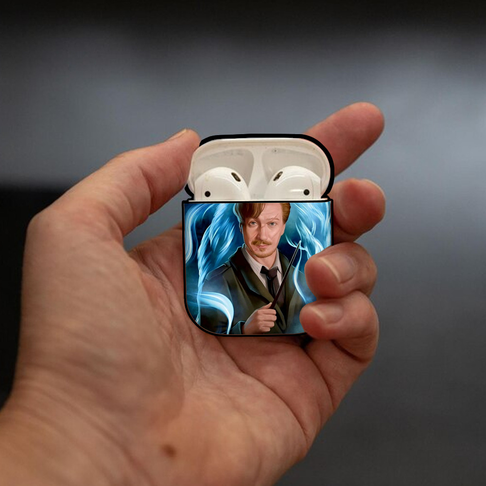 Harry Potter ハリー・ポッターシリーズ AirPods 第2世代保護ケース ハードシェル ブラック 耐衝撃・防指紋・カラビナ付き