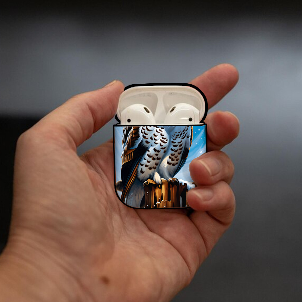 Harry Potter ハリー・ポッターシリーズ AirPods 第2世代保護ケース ハードシェル ブラック 耐衝撃・防指紋・カラビナ付き