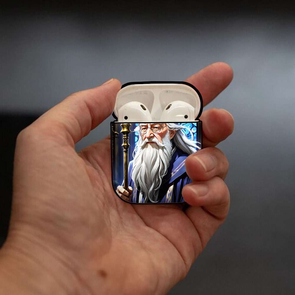 Harry Potter ハリー・ポッターシリーズ AirPods 第2世代保護ケース ハードシェル ブラック 耐衝撃・防指紋・カラビナ付き
