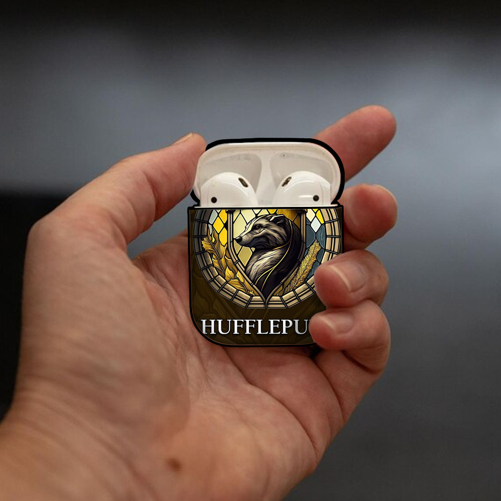Harry Potter ハリー・ポッターシリーズ AirPods 第2世代保護ケース ハードシェル ブラック 耐衝撃・防指紋・カラビナ付き