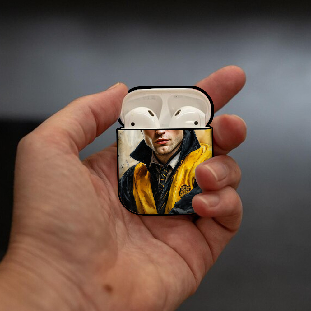 Harry Potter ハリー・ポッターシリーズ AirPods 第2世代保護ケース ハードシェル ブラック 耐衝撃・防指紋・カラビナ付き