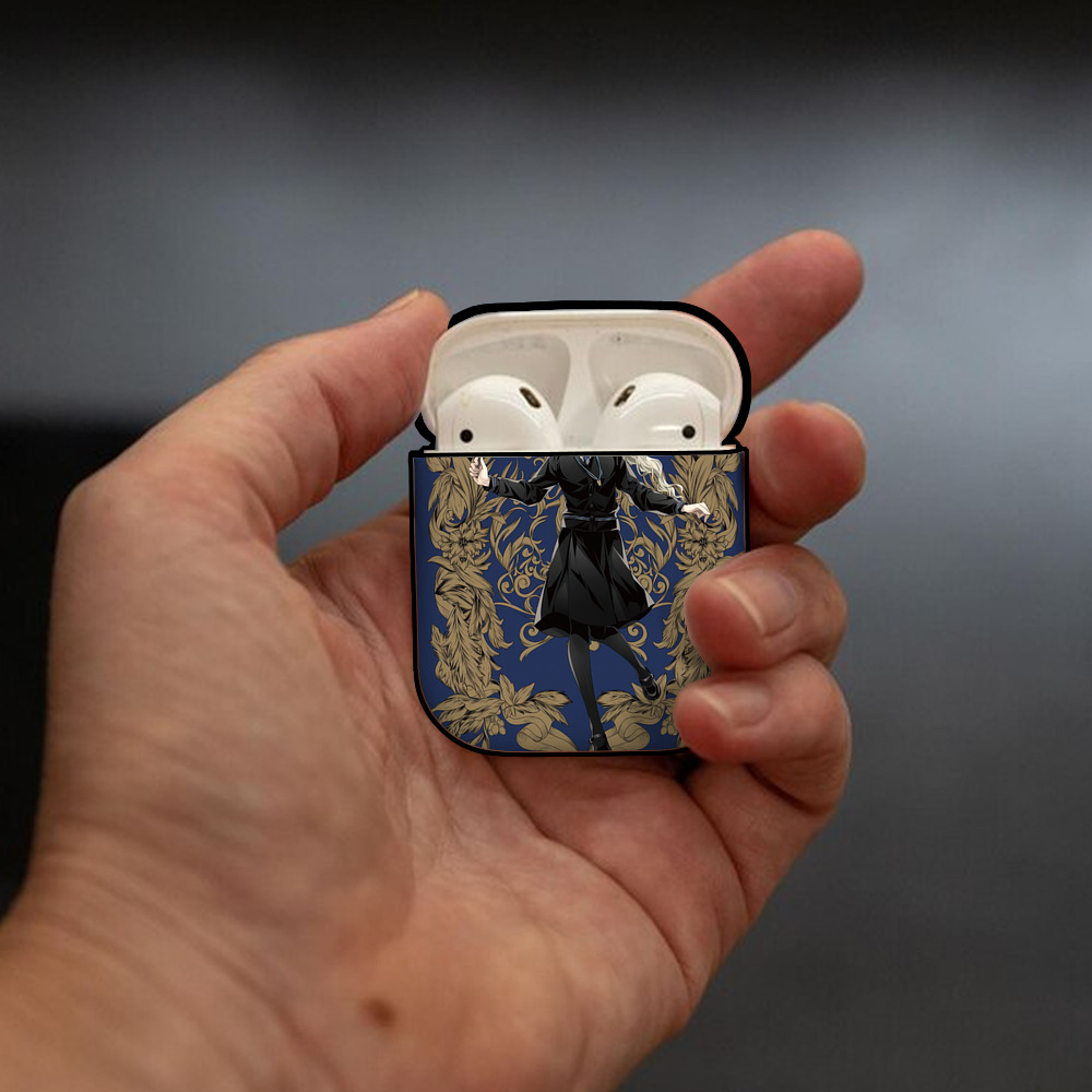 Harry Potter ハリー・ポッターシリーズ AirPods 第2世代保護ケース ハードシェル ブラック 耐衝撃・防指紋・カラビナ付き