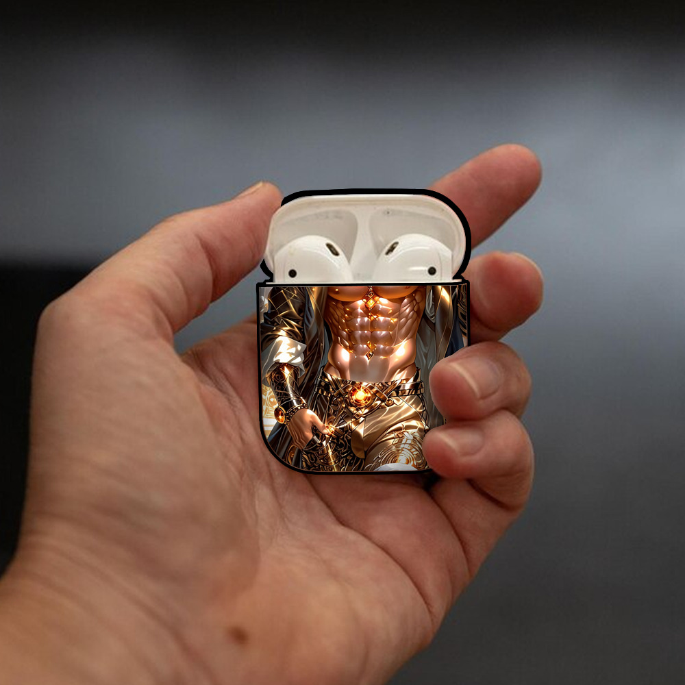 Harry Potter ハリー・ポッターシリーズ AirPods 第2世代保護ケース ハードシェル ブラック 耐衝撃・防指紋・カラビナ付き