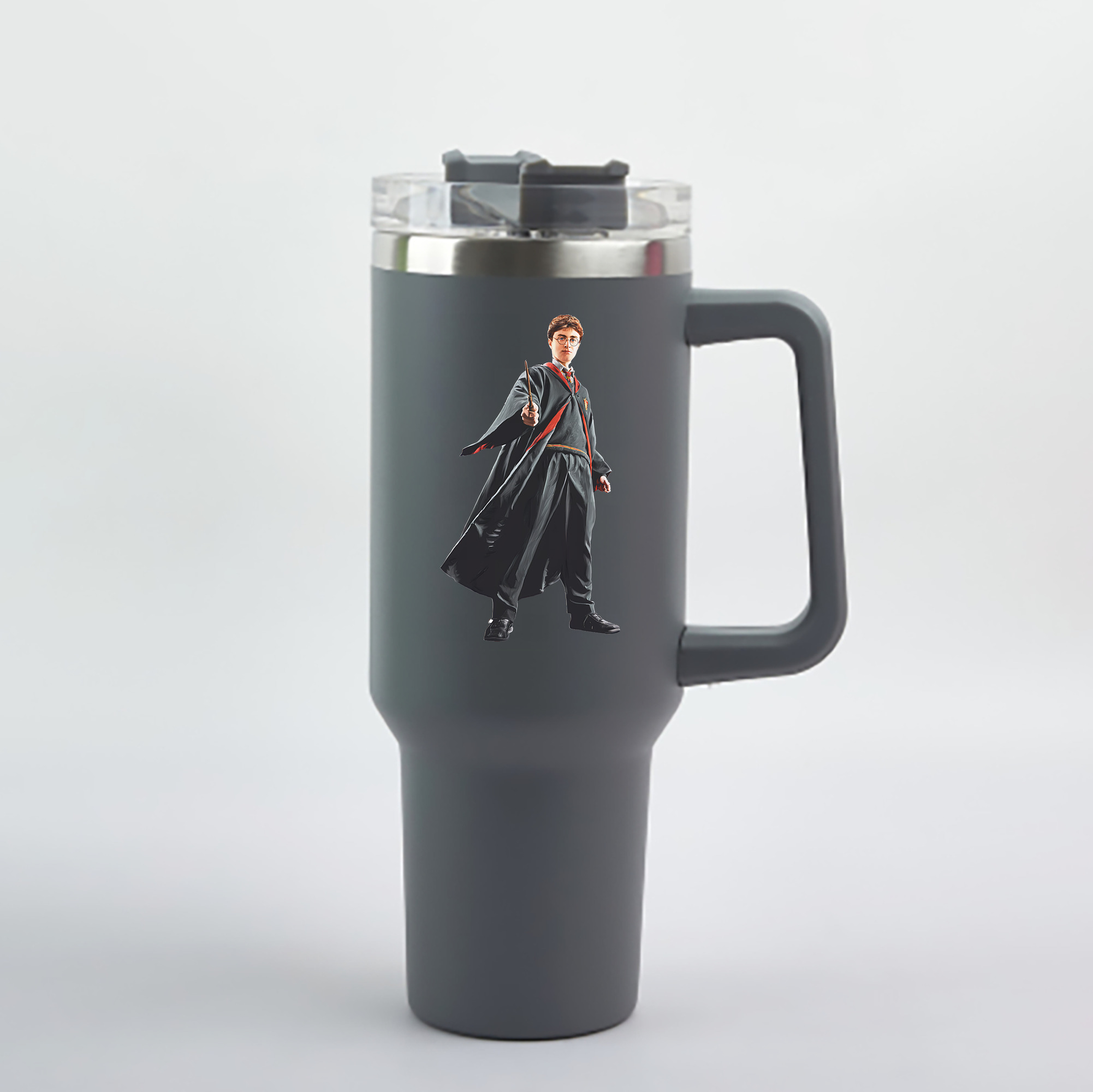 （画像用） Harry Potter ハリー・ポッターシリーズ 1200mL車用タンブラー - クリスタルステッカー（プラスチックストロー付き）