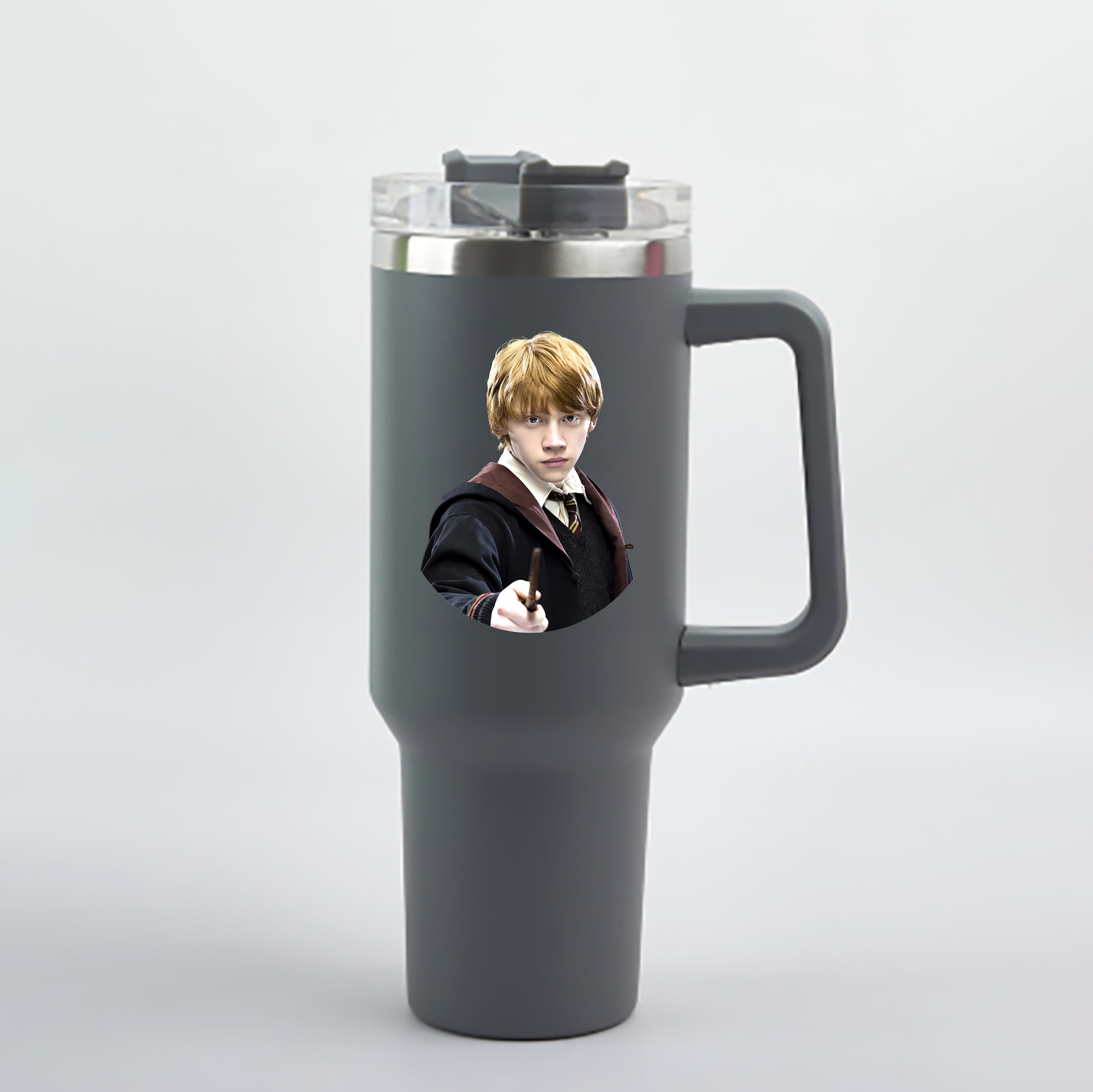 （画像用） Harry Potter ハリー・ポッターシリーズ 1200mL車用タンブラー - クリスタルステッカー（プラスチックストロー付き）