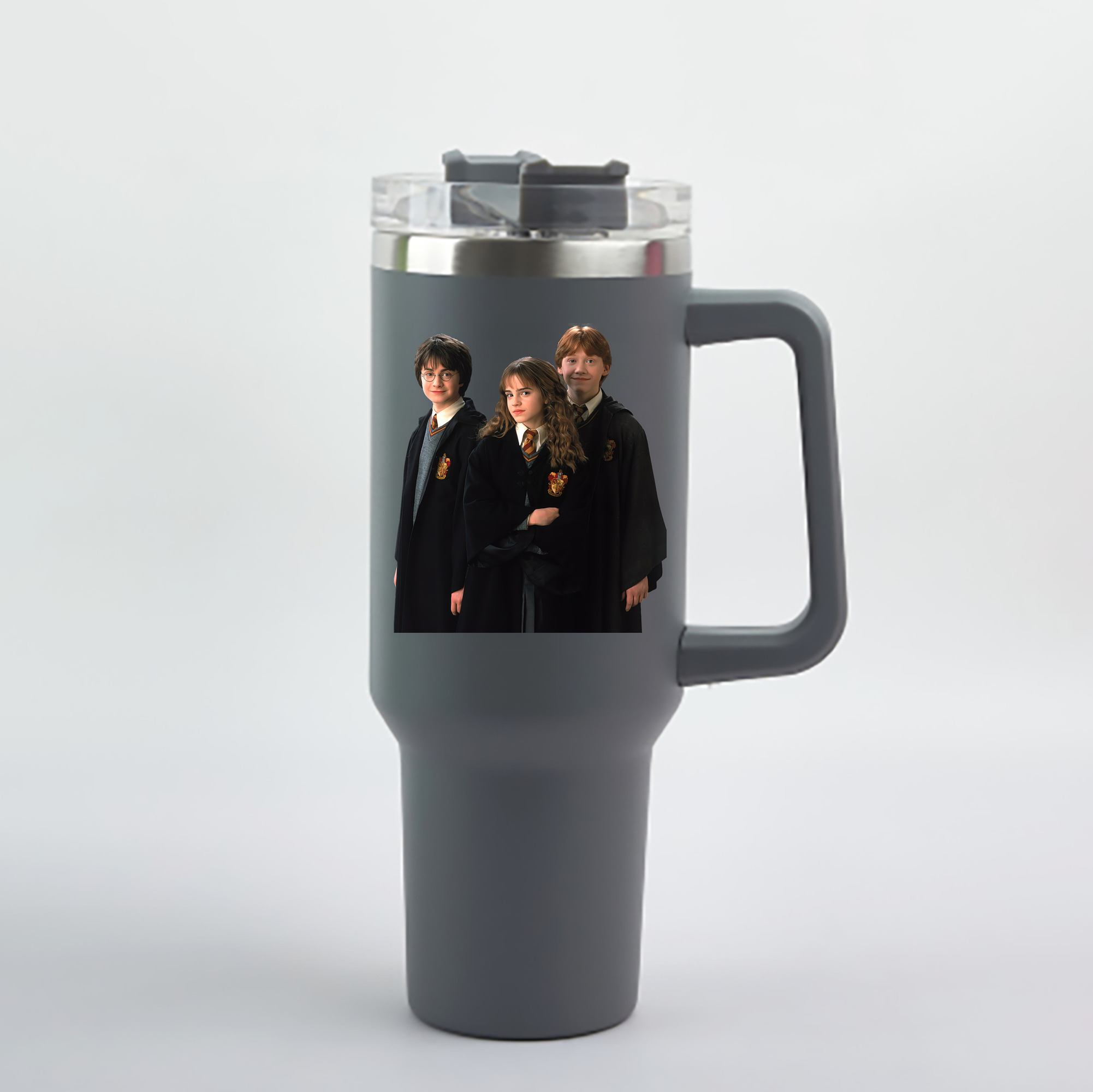 （画像用） Harry Potter ハリー・ポッターシリーズ 1200mL車用タンブラー - クリスタルステッカー（プラスチックストロー付き）