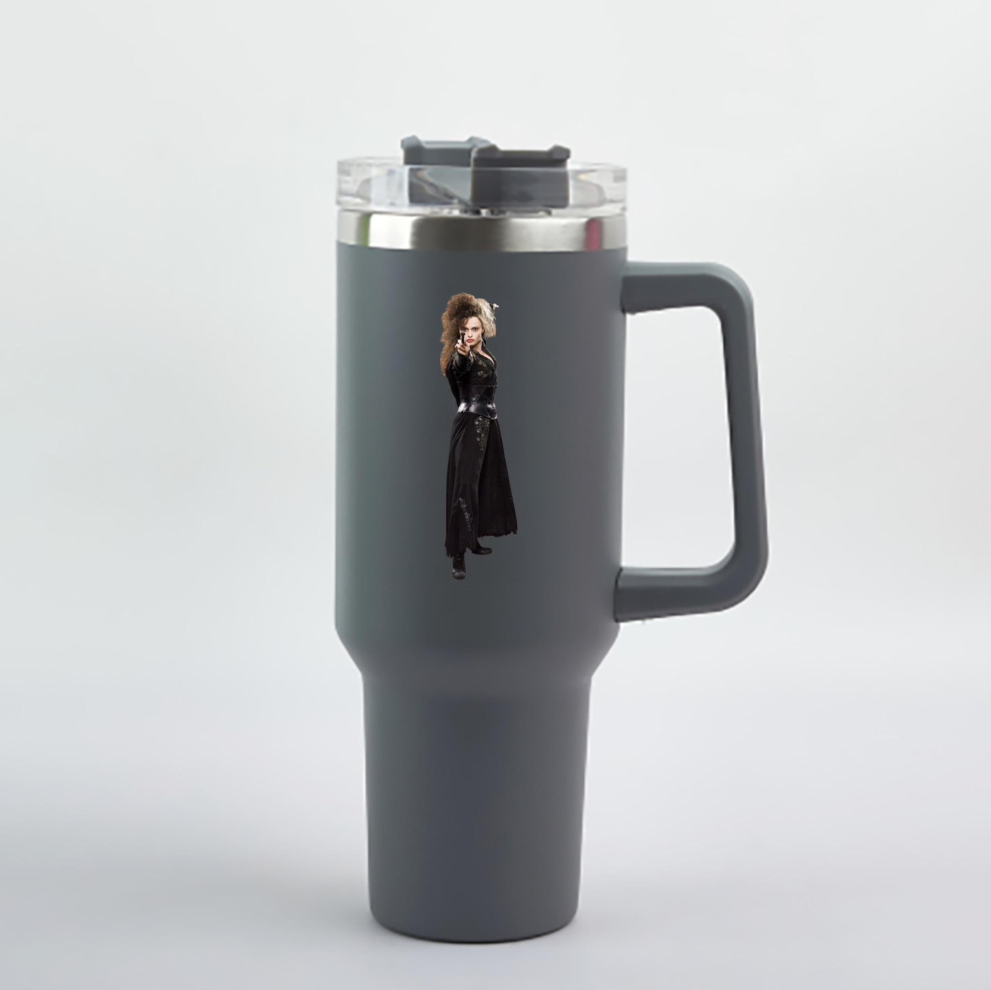 （画像用） Harry Potter ハリー・ポッターシリーズ 1200mL車用タンブラー - クリスタルステッカー（プラスチックストロー付き）