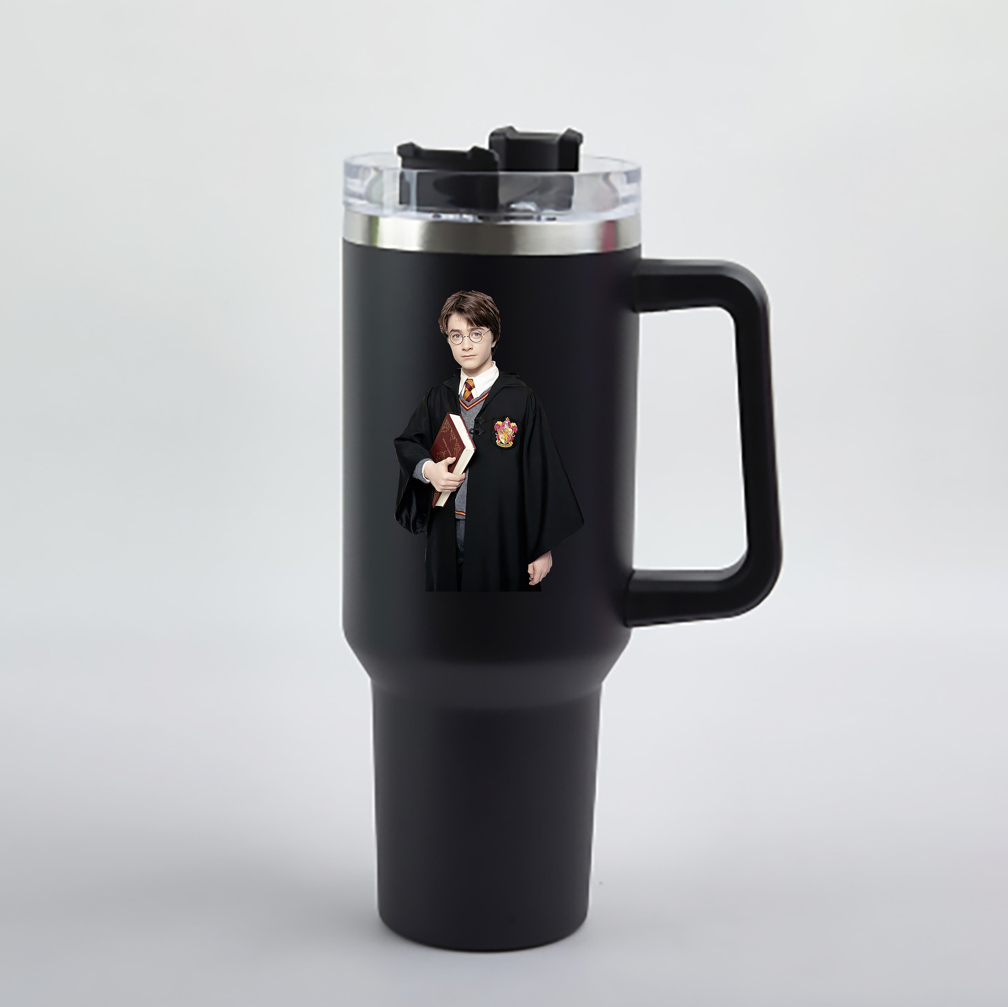 （画像用） Harry Potter ハリー・ポッターシリーズ 1200mL車用タンブラー - クリスタルステッカー（プラスチックストロー付き）