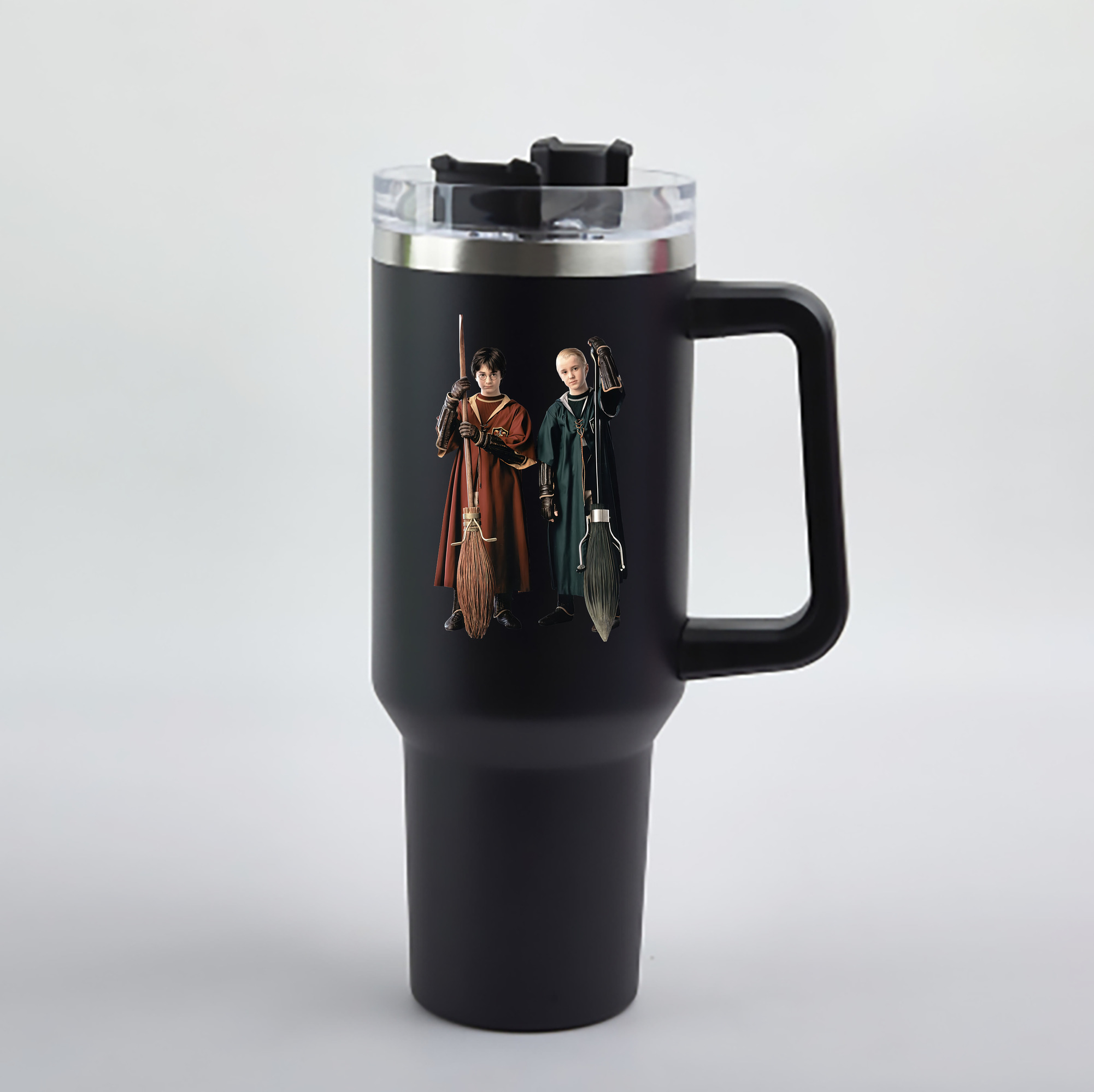 （画像用） Harry Potter ハリー・ポッターシリーズ 1200mL車用タンブラー - クリスタルステッカー（プラスチックストロー付き）