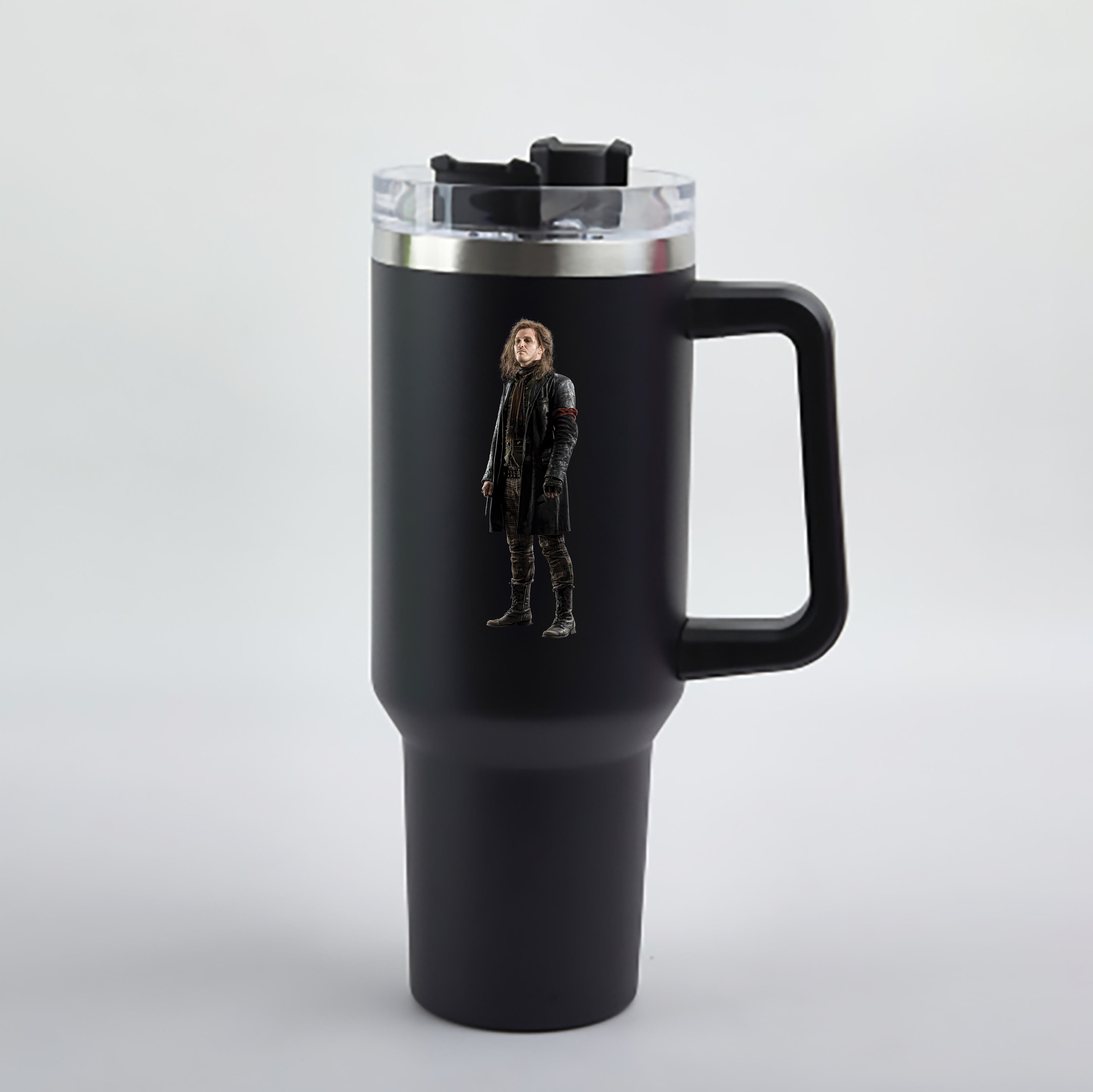 （画像用） Harry Potter ハリー・ポッターシリーズ 1200mL車用タンブラー - クリスタルステッカー（プラスチックストロー付き）