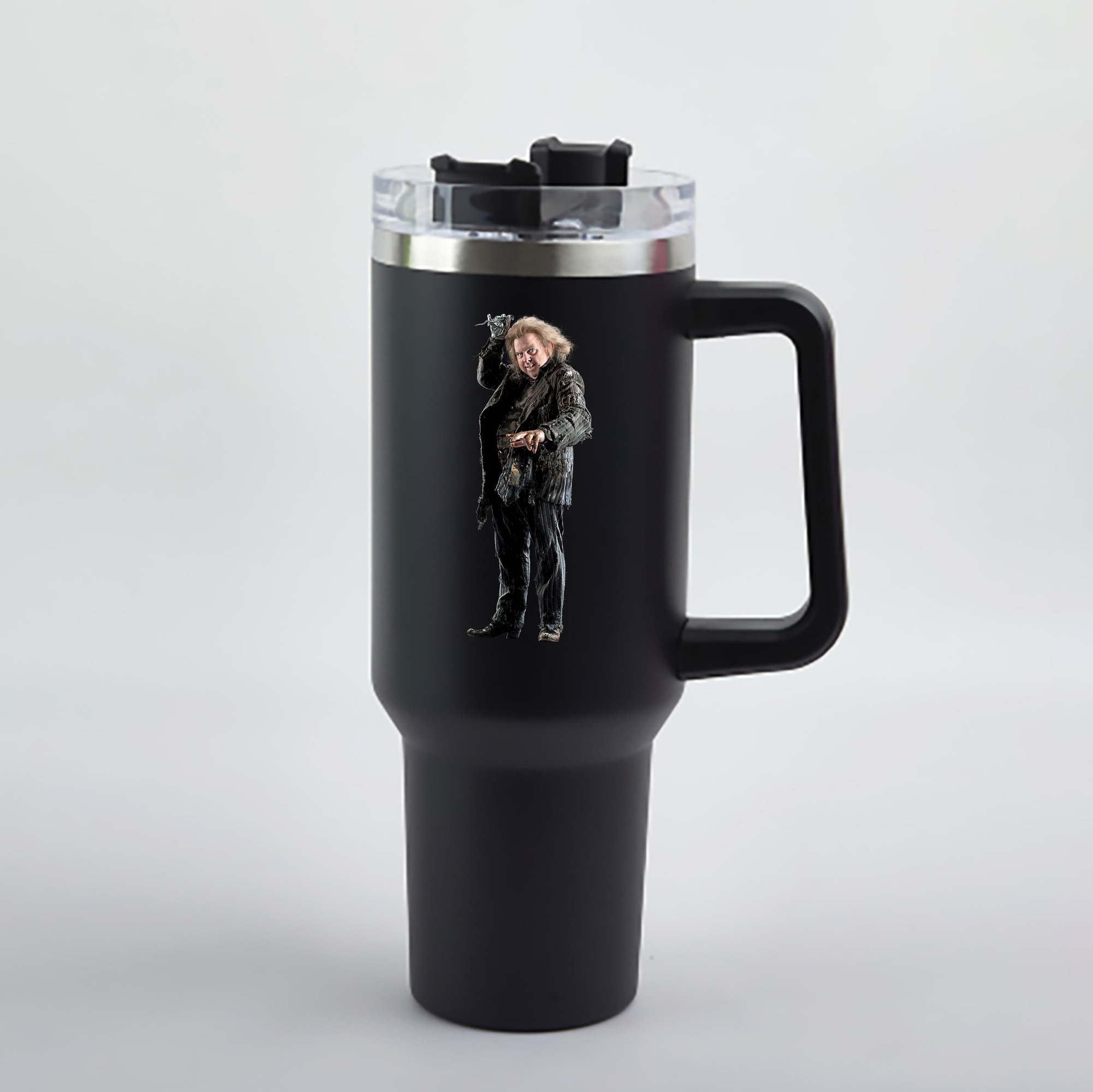 （画像用） Harry Potter ハリー・ポッターシリーズ 1200mL車用タンブラー - クリスタルステッカー（プラスチックストロー付き）