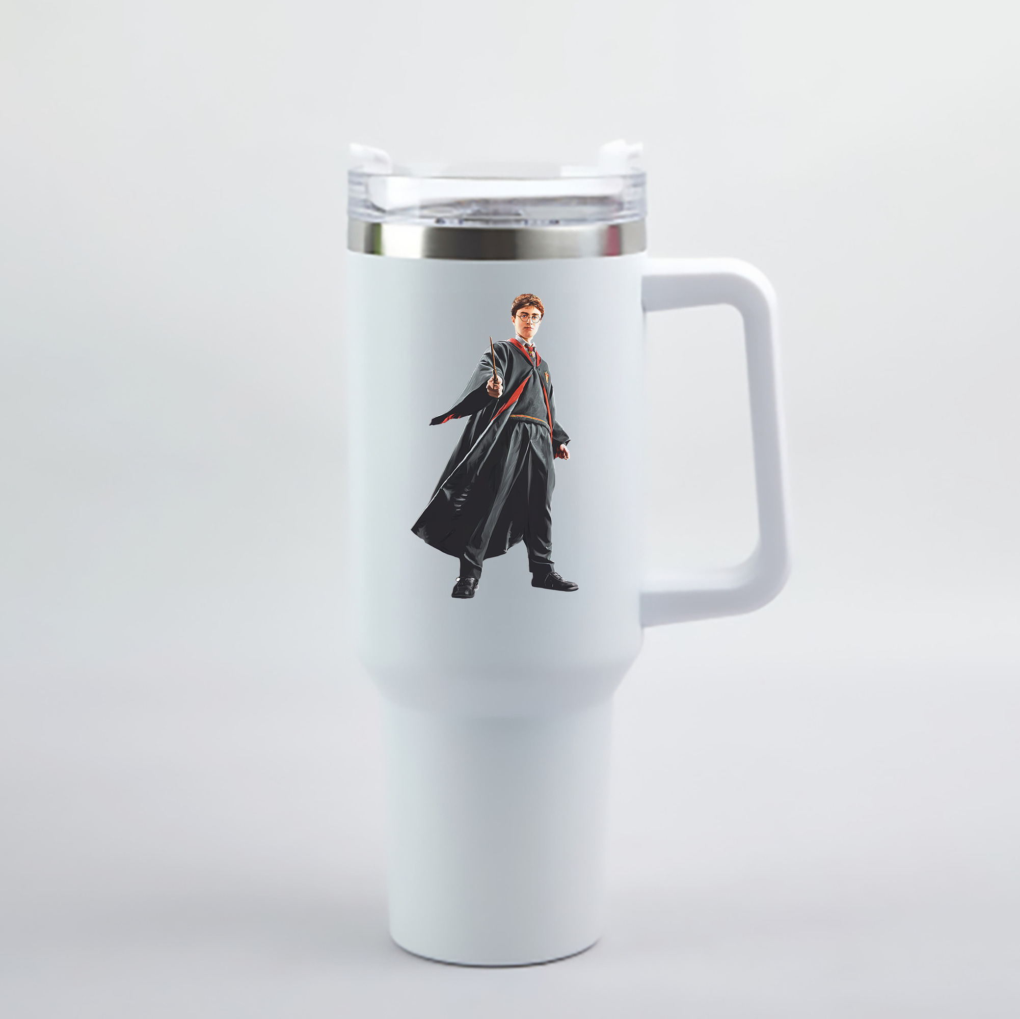 （画像用） Harry Potter ハリー・ポッターシリーズ 1200mL車用タンブラー - クリスタルステッカー（プラスチックストロー付き）