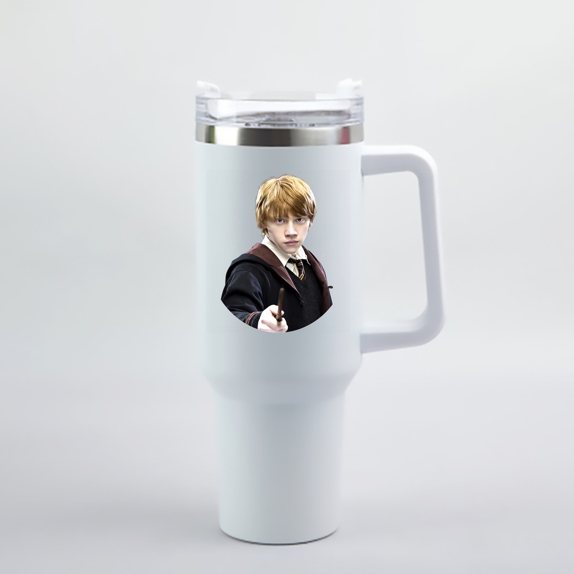 （画像用） Harry Potter ハリー・ポッターシリーズ 1200mL車用タンブラー - クリスタルステッカー（プラスチックストロー付き）