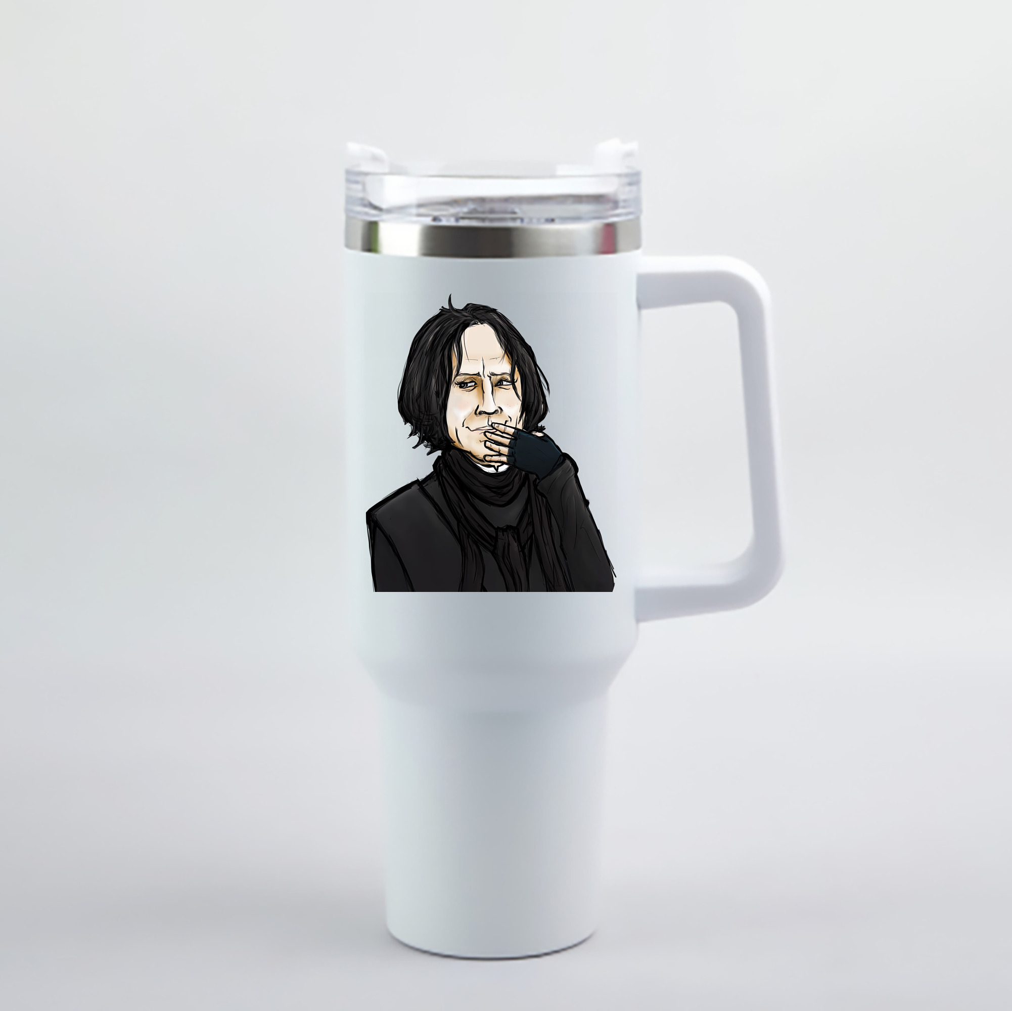 （画像用） Harry Potter ハリー・ポッターシリーズ 1200mL車用タンブラー - クリスタルステッカー（プラスチックストロー付き）