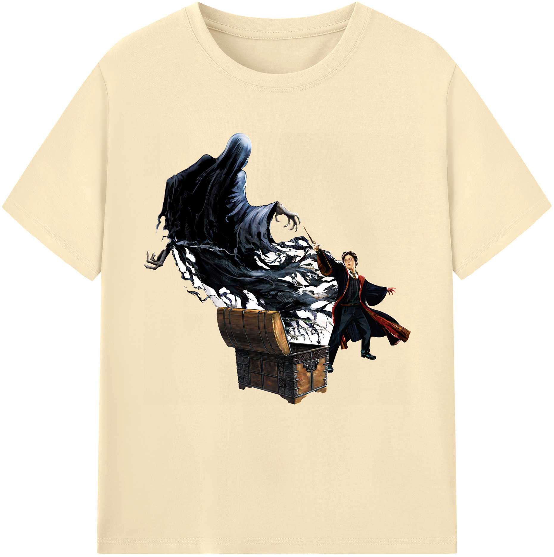 （画像用） Harry Potter ハリー・ポッターシリーズ 綿100％半袖Tシャツ（フロントプリント）