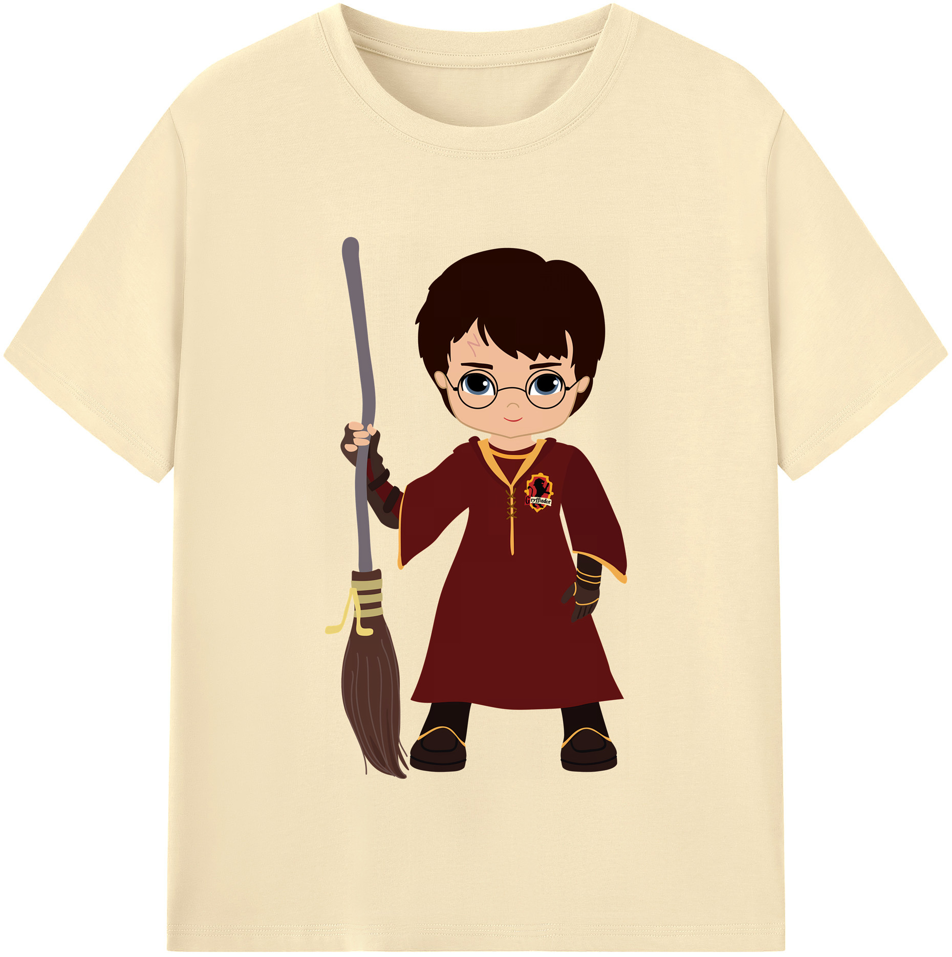 （画像用） Harry Potter ハリー・ポッターシリーズ 綿100％半袖Tシャツ（フロントプリント）