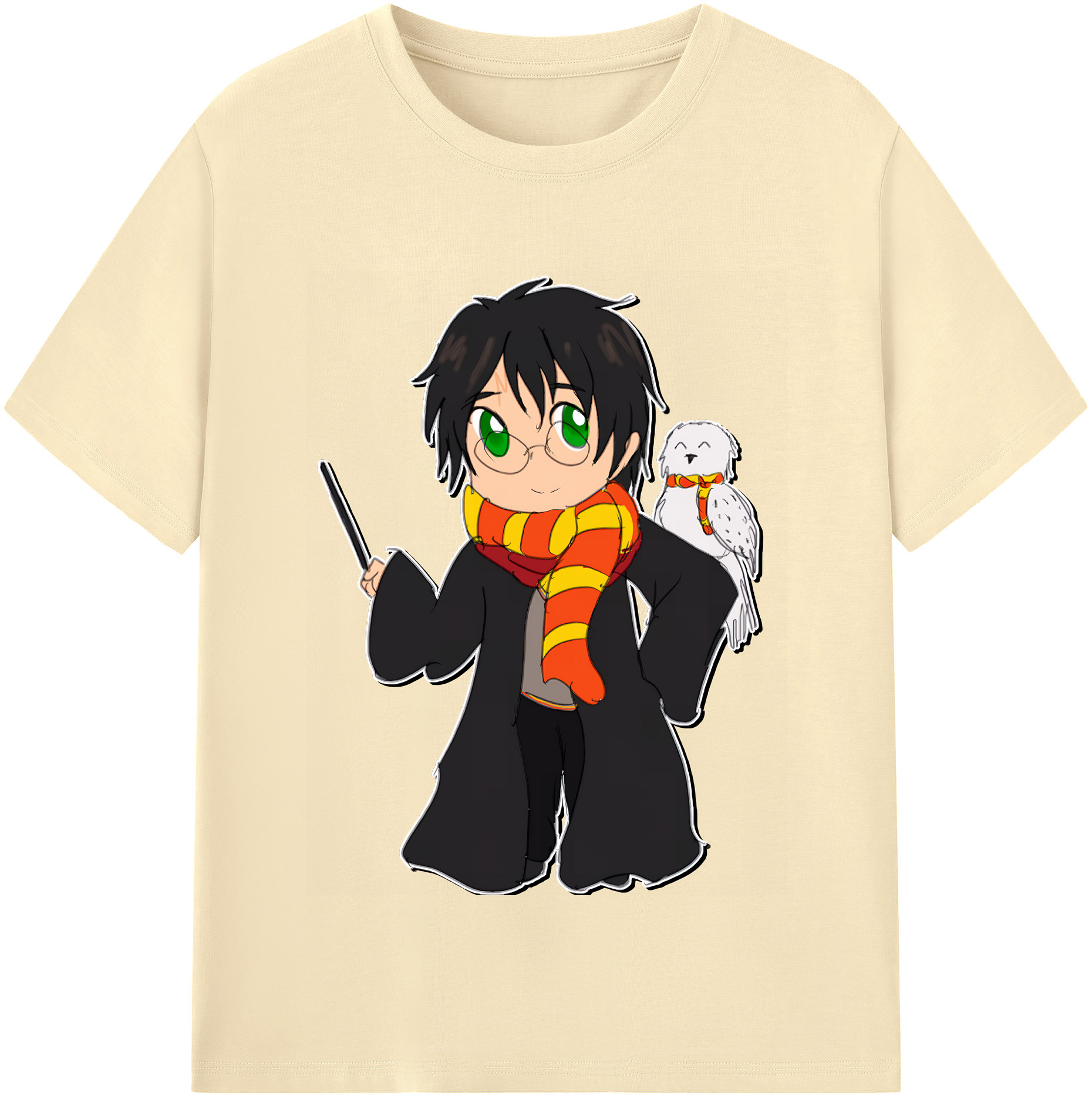 （画像用） Harry Potter ハリー・ポッターシリーズ 綿100％半袖Tシャツ（フロントプリント）