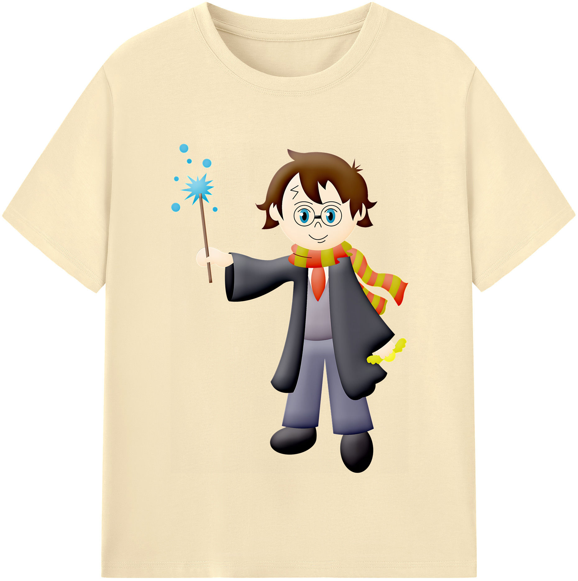 （画像用） Harry Potter ハリー・ポッターシリーズ 綿100％半袖Tシャツ（フロントプリント）