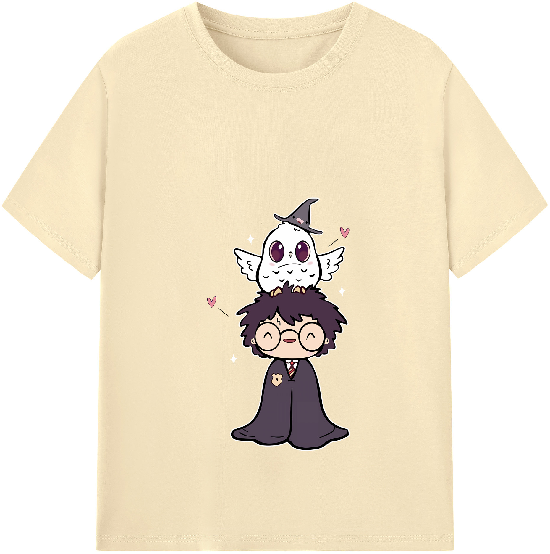 （画像用） Harry Potter ハリー・ポッターシリーズ 綿100％半袖Tシャツ（フロントプリント）