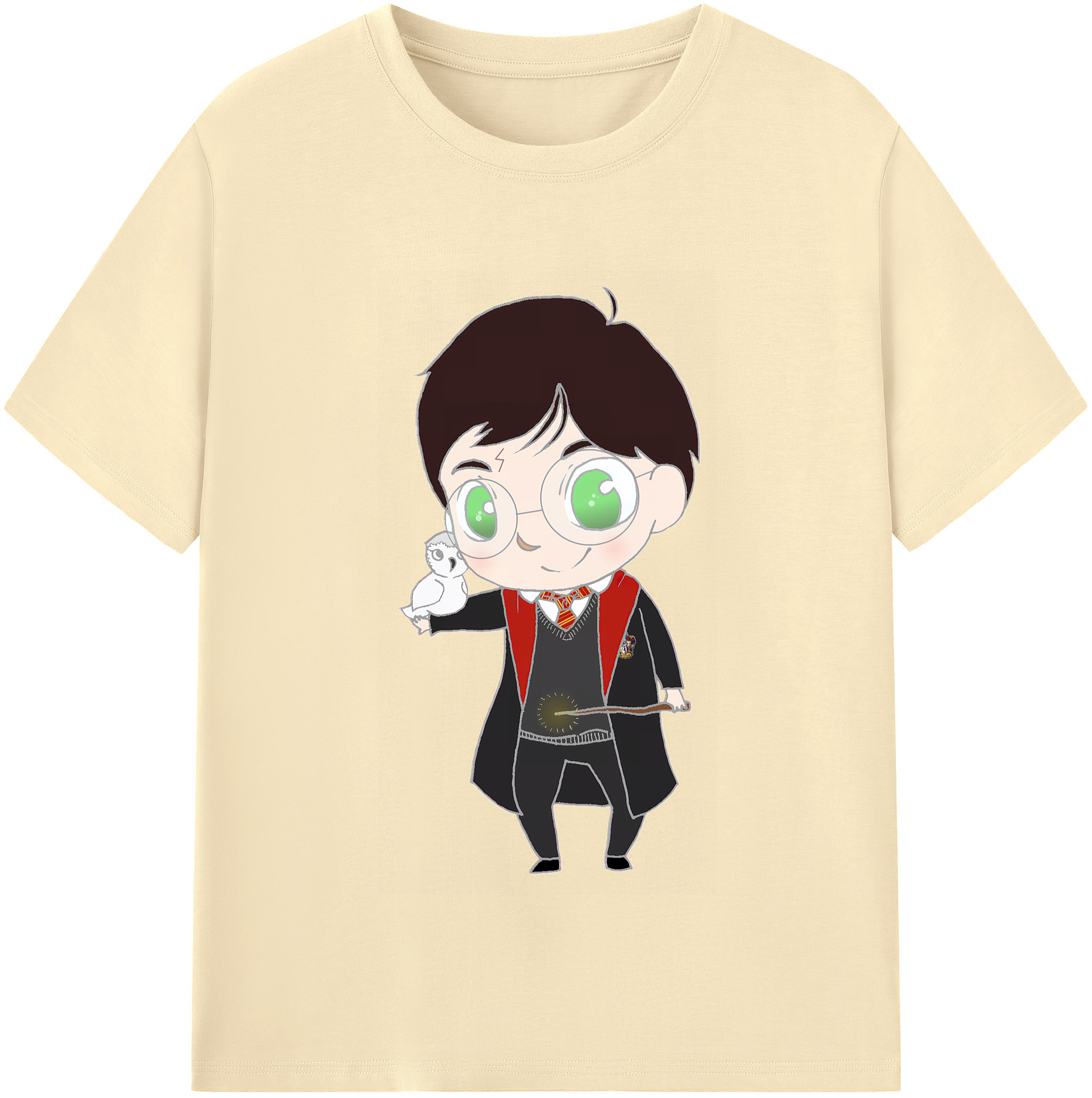 （画像用） Harry Potter ハリー・ポッターシリーズ 綿100％半袖Tシャツ（フロントプリント）
