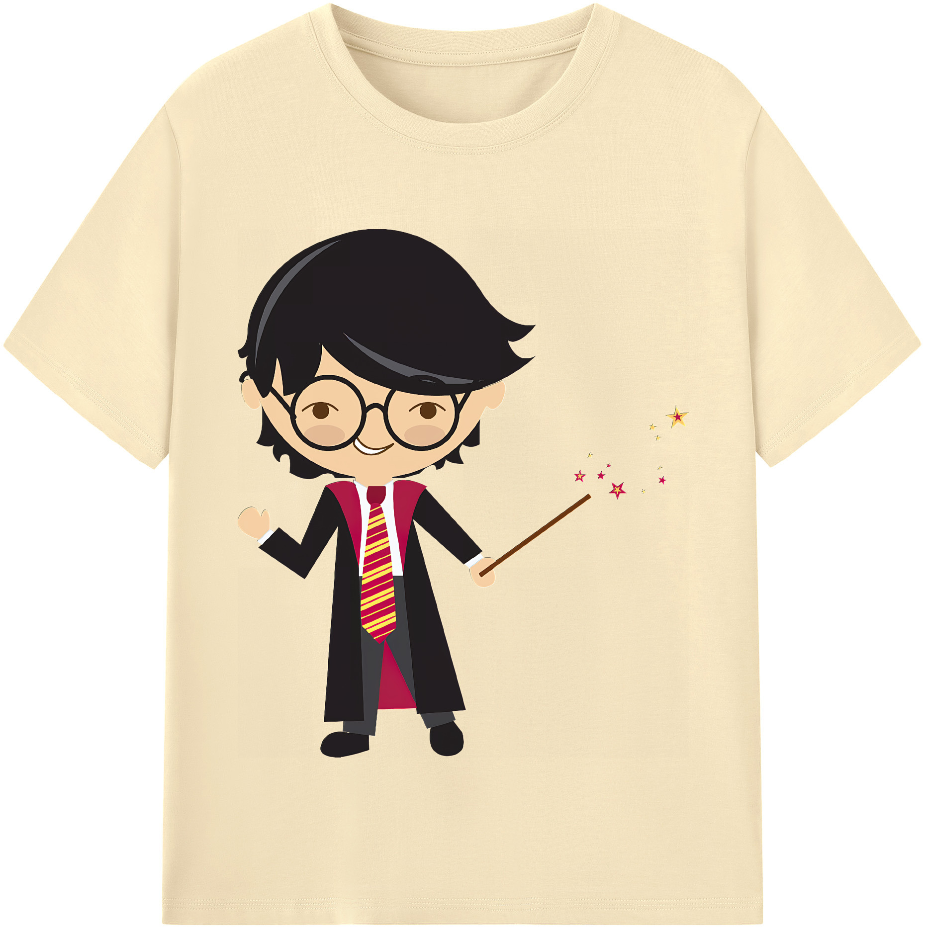 （画像用） Harry Potter ハリー・ポッターシリーズ 綿100％半袖Tシャツ（フロントプリント）