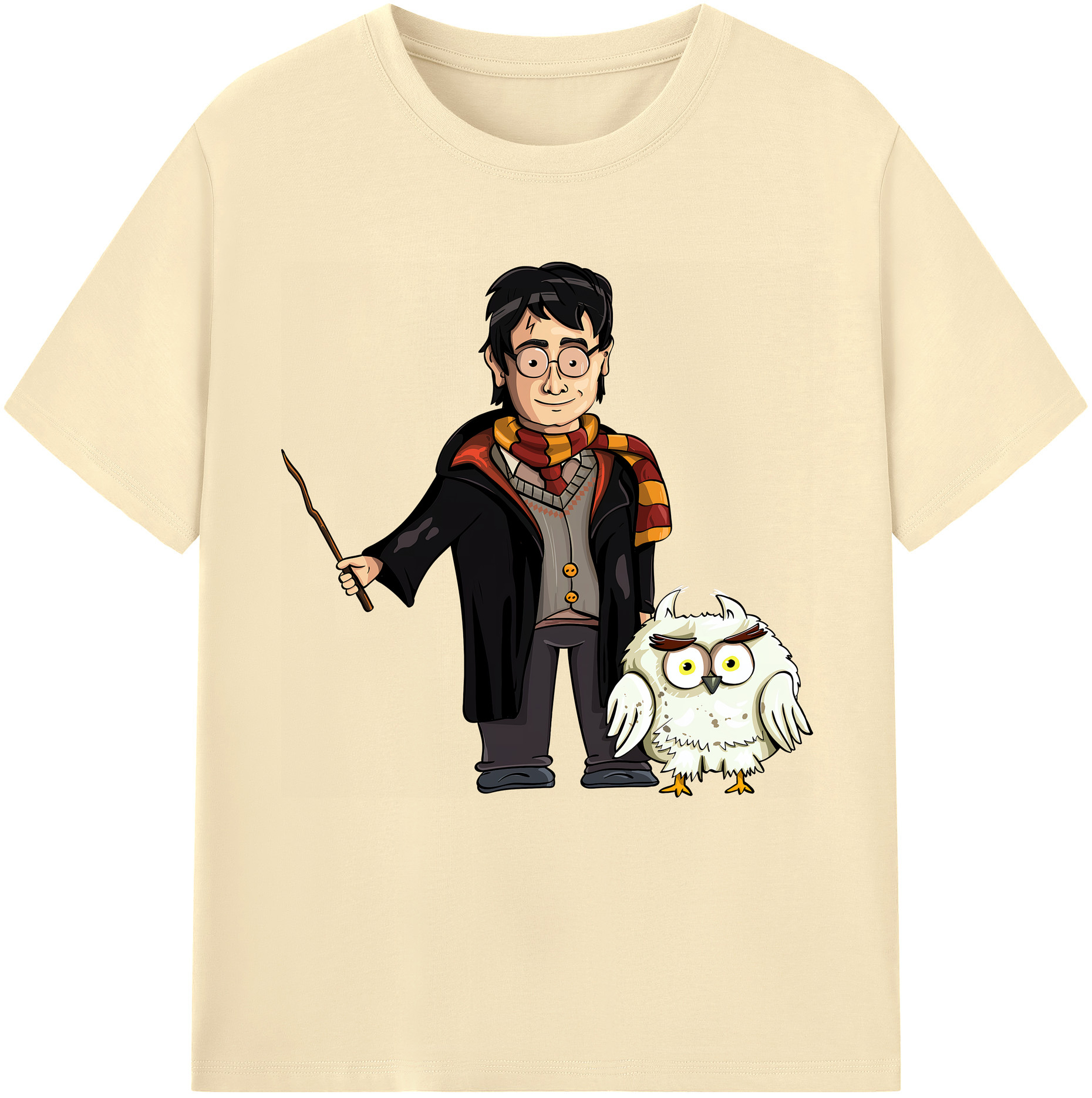 （画像用） Harry Potter ハリー・ポッターシリーズ 綿100％半袖Tシャツ（フロントプリント）